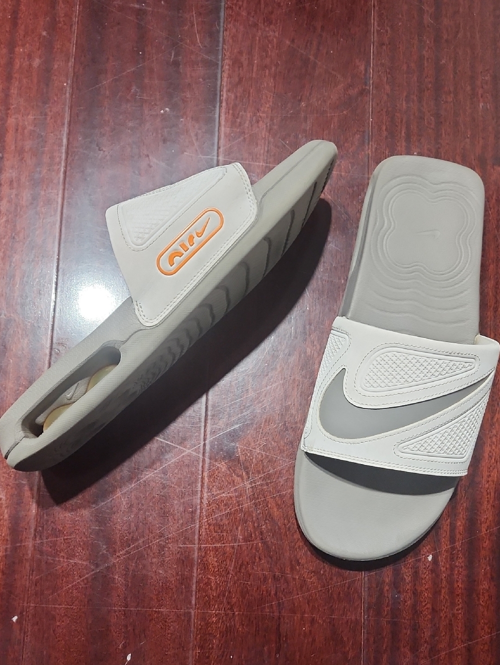 Nike Air Max Men’s Cirro Slides Platinum Flat Pewter  Size 10